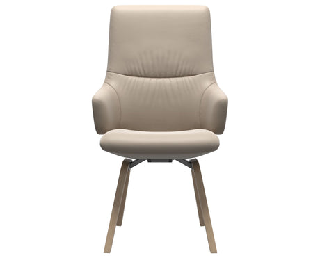 Mint | High Back Dining Chair with D200 Slanted Legs with Arms