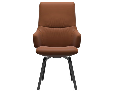 Mint | High Back Dining Chair with D200 Slanted Legs with Arms