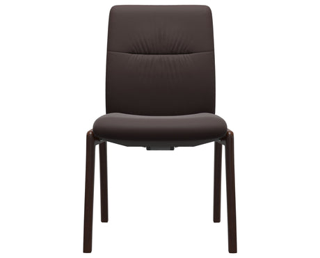 Mint | Low Back Dining Chair with D100 Vertical Legs