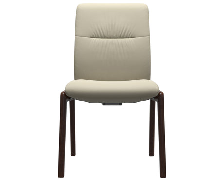 Mint | Low Back Dining Chair with D100 Vertical Legs