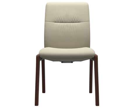 Mint | Low Back Dining Chair with D100 Vertical Legs
