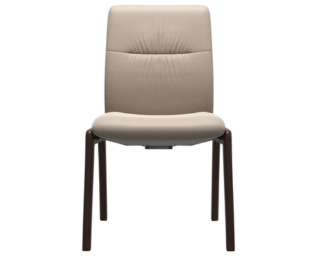 Mint | Low Back Dining Chair with D100 Vertical Legs