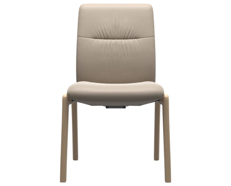 Mint | Low Back Dining Chair with D100 Vertical Legs
