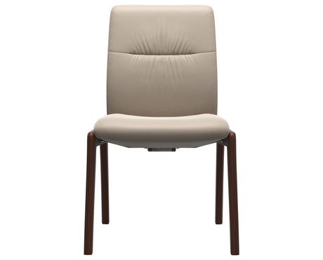 Mint | Low Back Dining Chair with D100 Vertical Legs