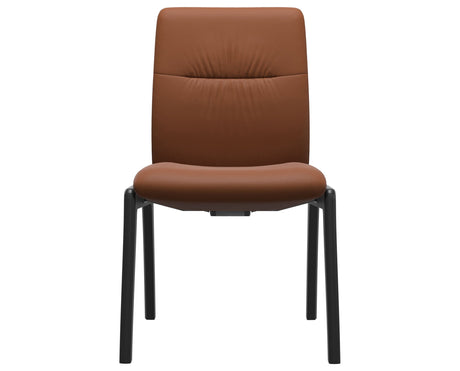 Mint | Low Back Dining Chair with D100 Vertical Legs