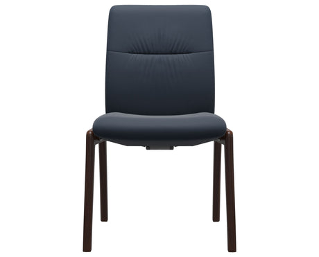 Mint | Low Back Dining Chair with D100 Vertical Legs