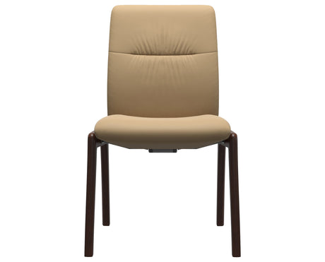 Mint | Low Back Dining Chair with D100 Vertical Legs