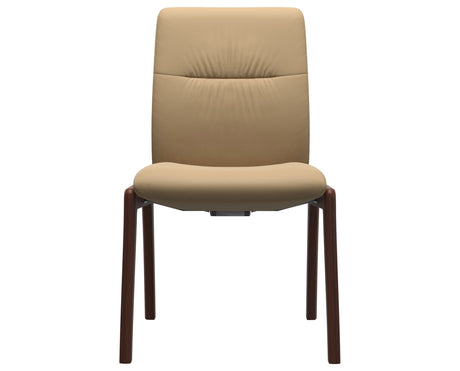 Mint | Low Back Dining Chair with D100 Vertical Legs
