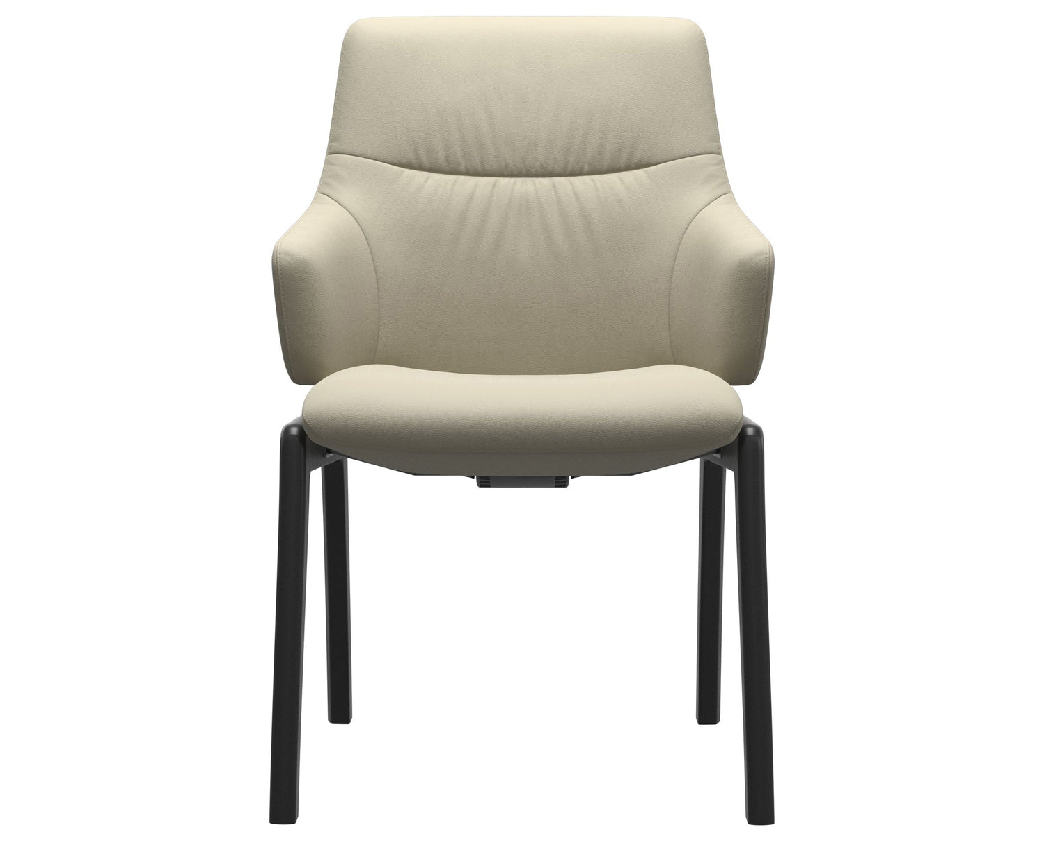 Mint | Low Back Dining Chair with D100 Vertical Legs with Arms