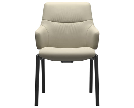 Mint | Low Back Dining Chair with D100 Vertical Legs with Arms