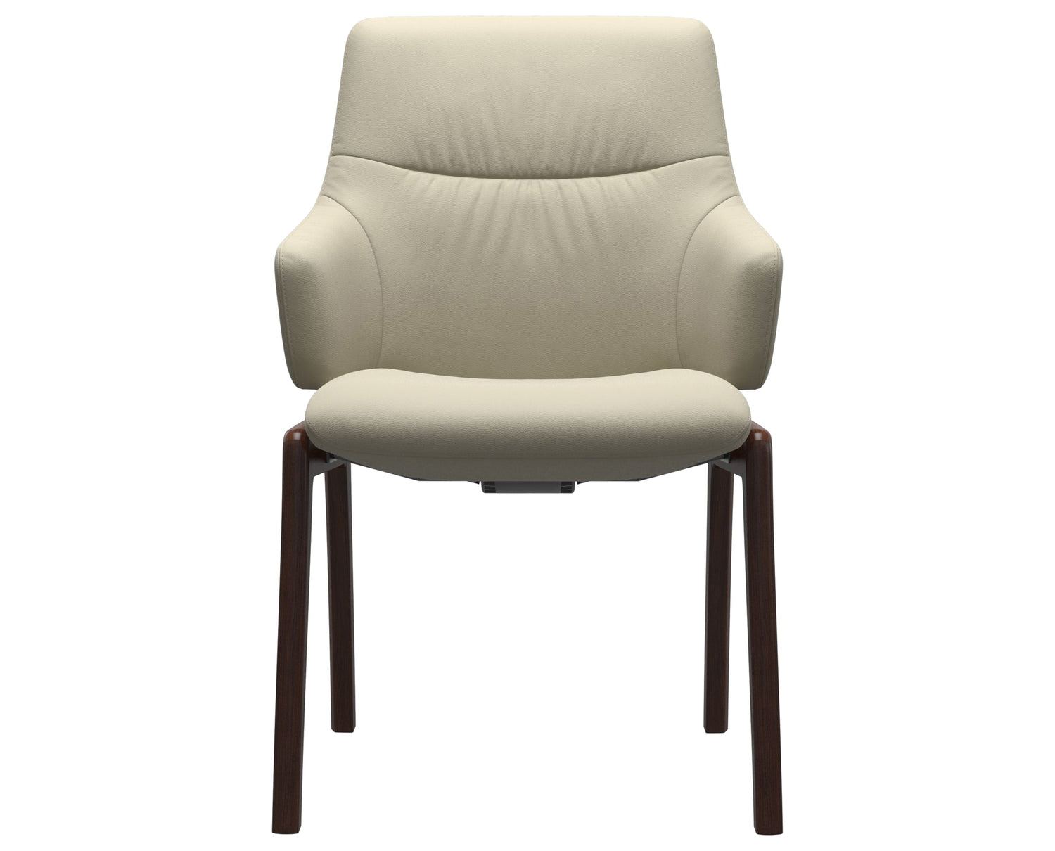Mint | Low Back Dining Chair with D100 Vertical Legs with Arms