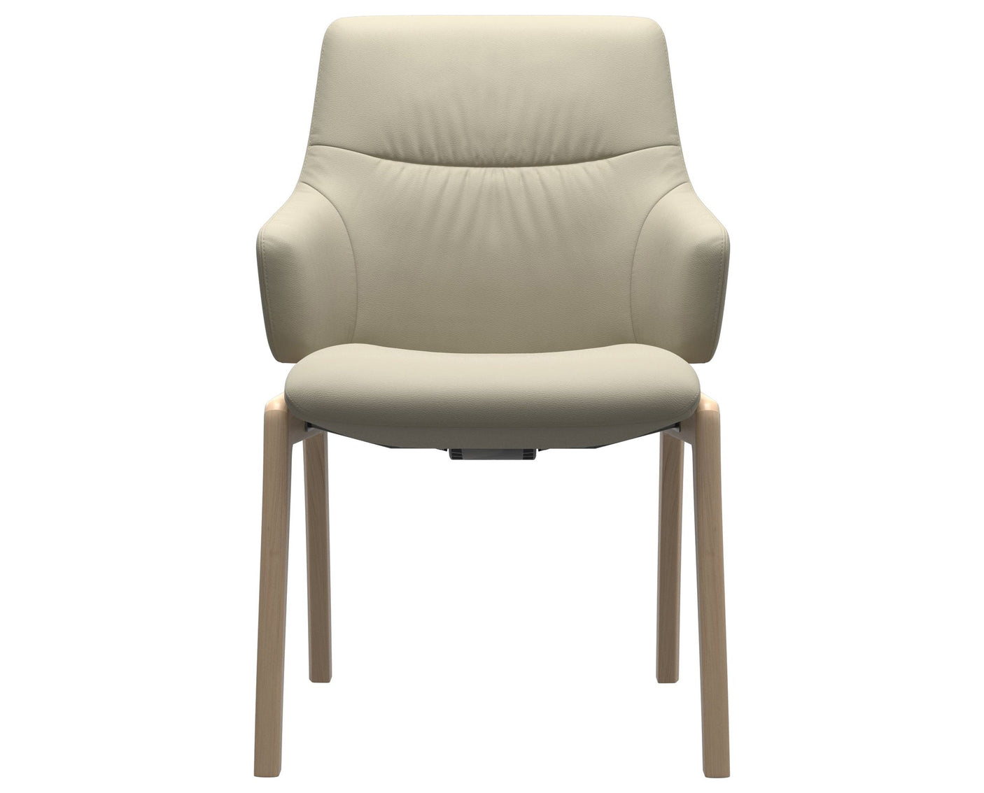 Mint | Low Back Dining Chair with D100 Vertical Legs with Arms