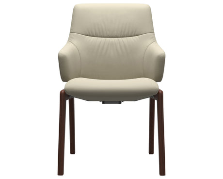 Mint | Low Back Dining Chair with D100 Vertical Legs with Arms