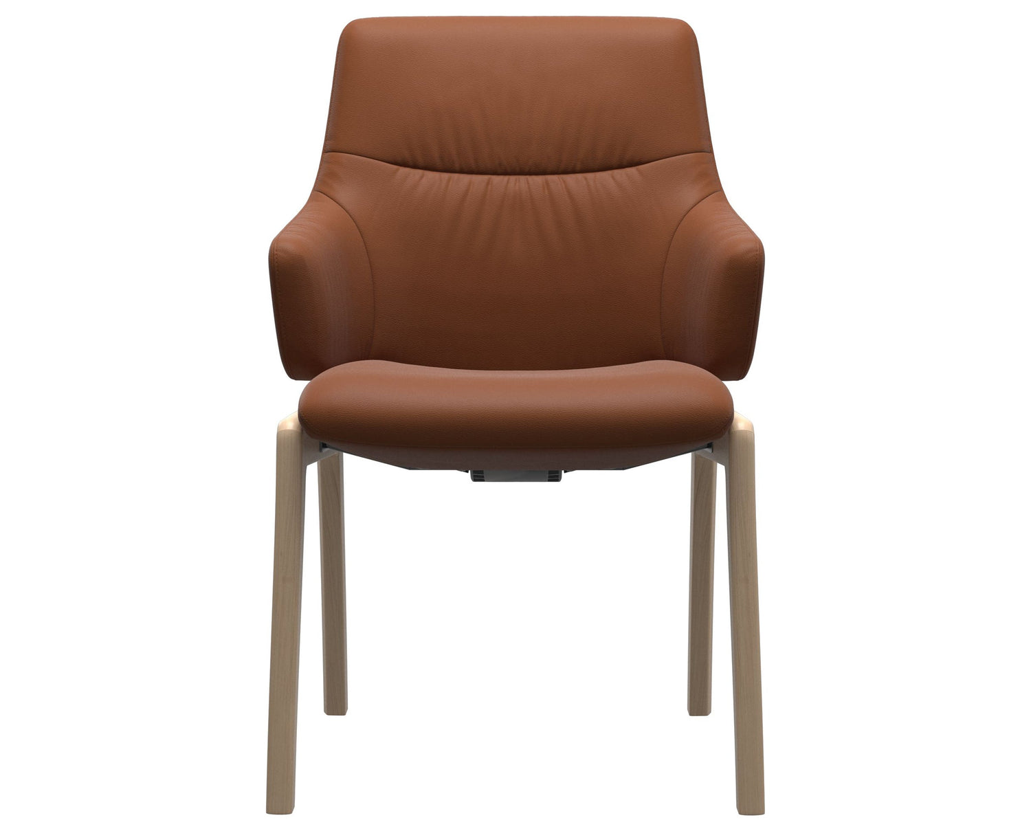 Mint | Low Back Dining Chair with D100 Vertical Legs with Arms