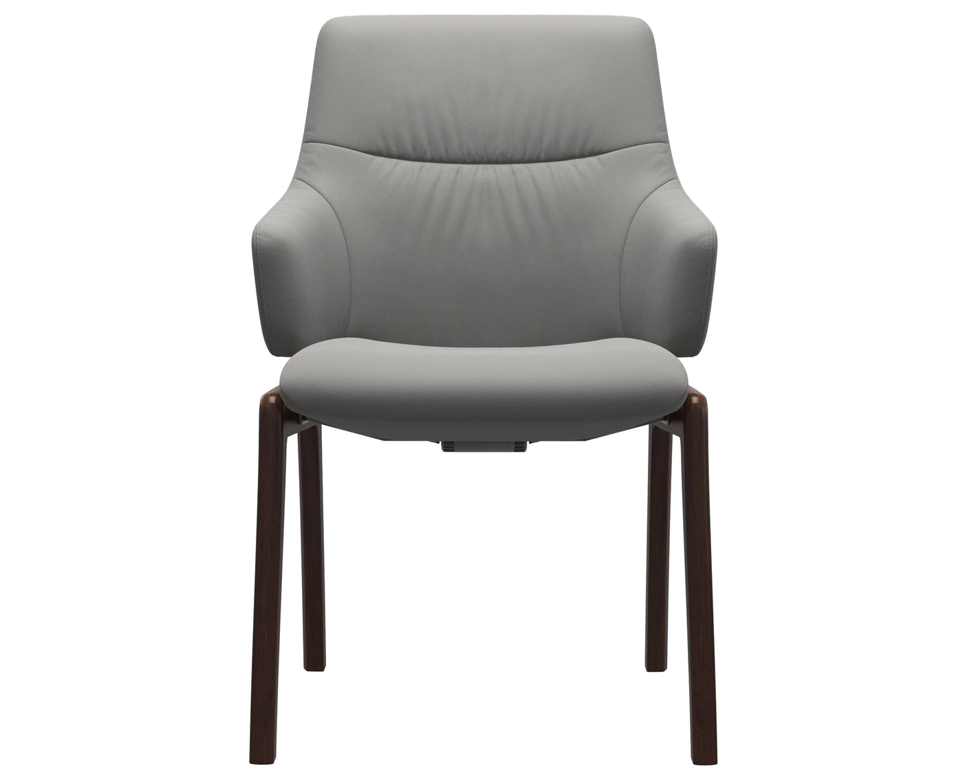 Mint | Low Back Dining Chair with D100 Vertical Legs with Arms