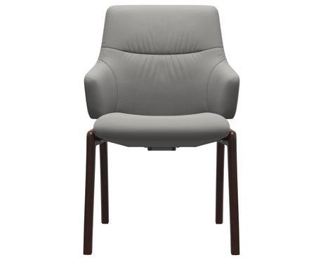 Mint | Low Back Dining Chair with D100 Vertical Legs with Arms
