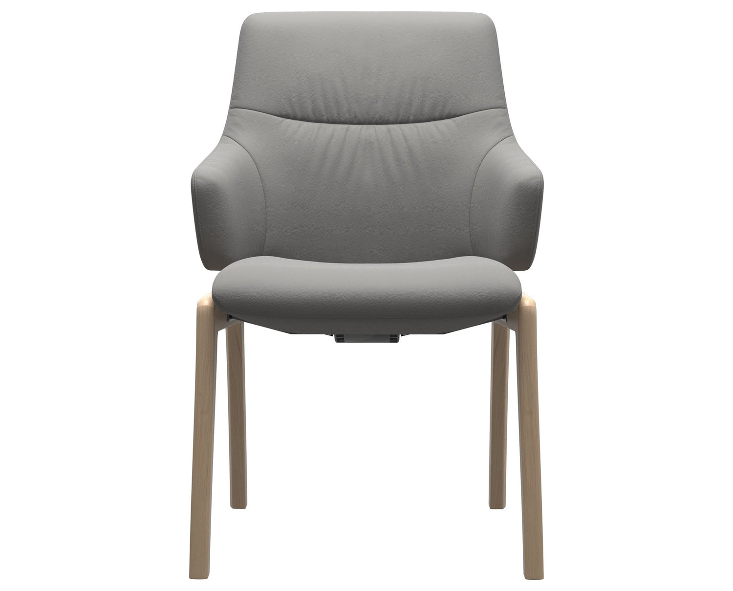 Mint | Low Back Dining Chair with D100 Vertical Legs with Arms