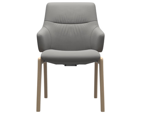 Mint | Low Back Dining Chair with D100 Vertical Legs with Arms