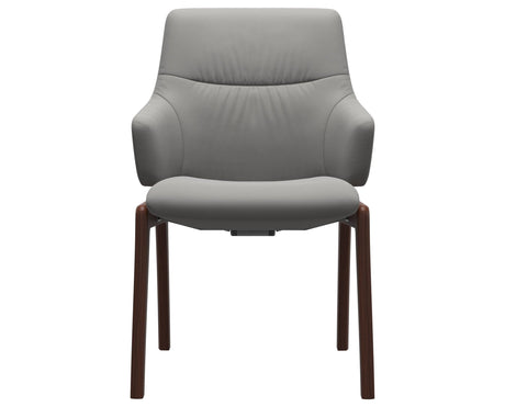 Mint | Low Back Dining Chair with D100 Vertical Legs with Arms