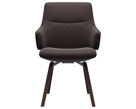 Mint | Low Back Dining Chair with D200 Slanted Legs with Arms