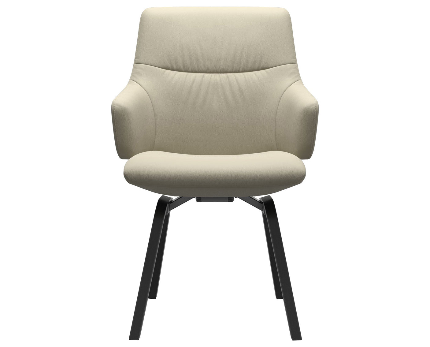 Mint | Low Back Dining Chair with D200 Slanted Legs with Arms