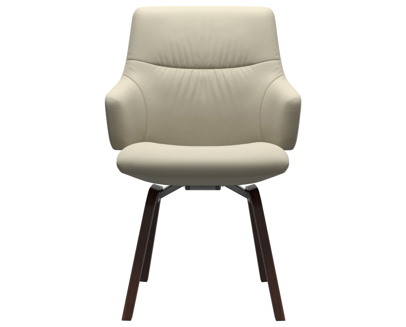 Mint | Low Back Dining Chair with D200 Slanted Legs with Arms