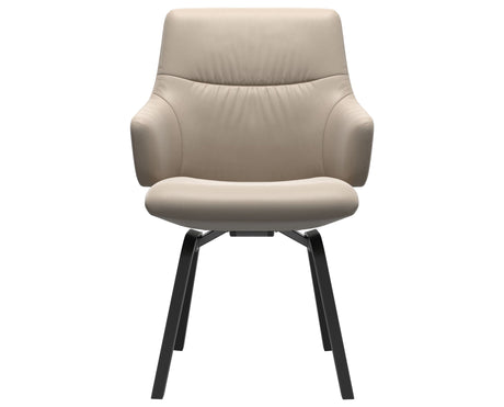Mint | Low Back Dining Chair with D200 Slanted Legs with Arms