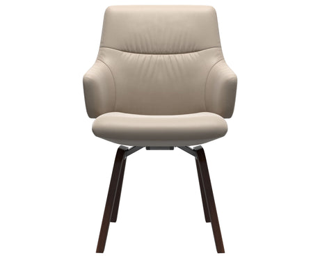 Mint | Low Back Dining Chair with D200 Slanted Legs with Arms
