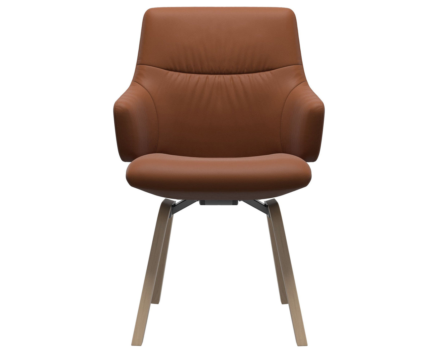 Mint | Low Back Dining Chair with D200 Slanted Legs with Arms