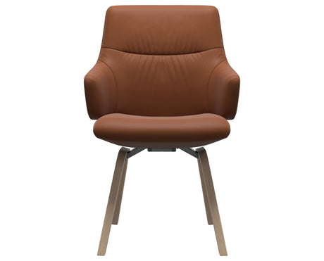 Mint | Low Back Dining Chair with D200 Slanted Legs with Arms