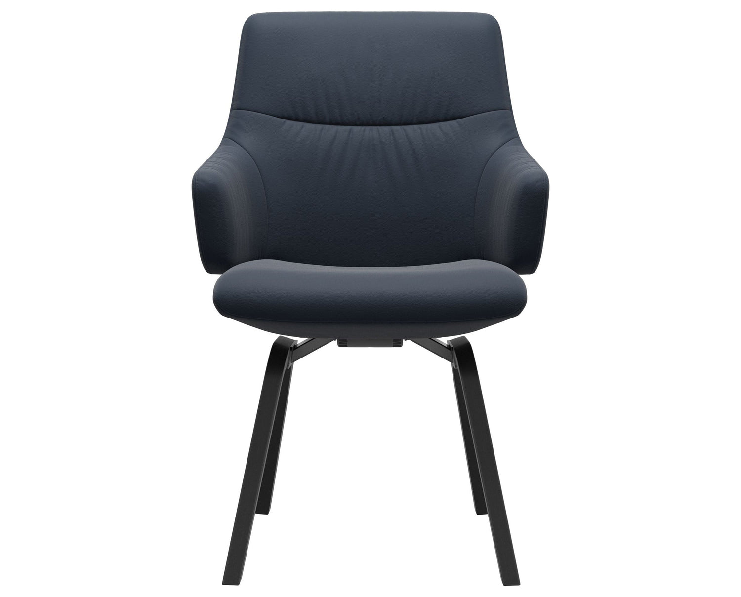 Mint | Low Back Dining Chair with D200 Slanted Legs with Arms