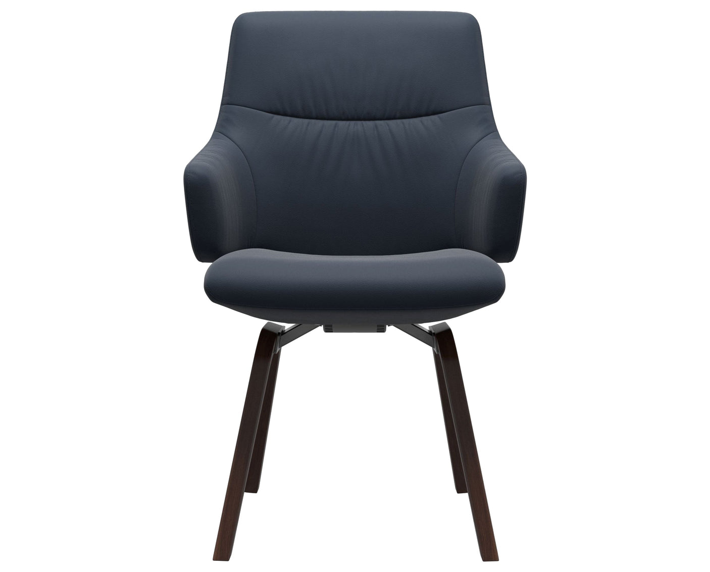 Mint | Low Back Dining Chair with D200 Slanted Legs with Arms