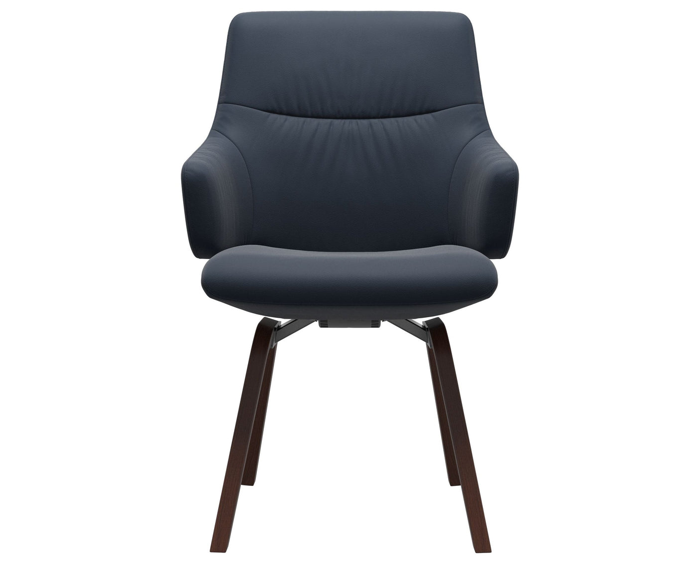 Mint | Low Back Dining Chair with D200 Slanted Legs with Arms