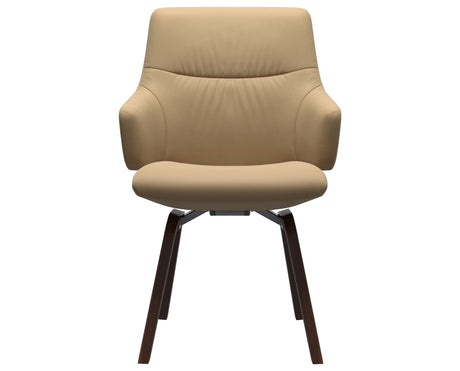 Mint | Low Back Dining Chair with D200 Slanted Legs with Arms