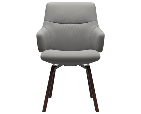 Mint | Low Back Dining Chair with D200 Slanted Legs with Arms