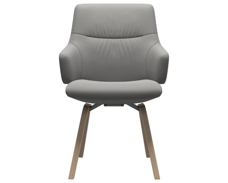 Mint | Low Back Dining Chair with D200 Slanted Legs with Arms