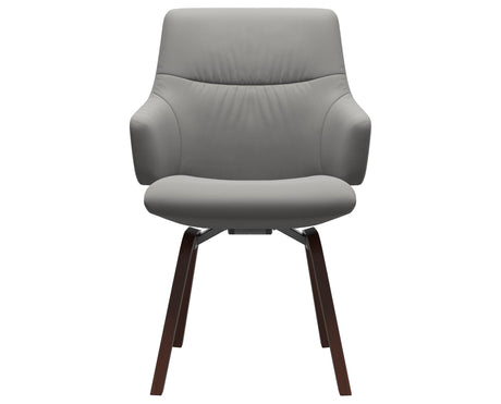 Mint | Low Back Dining Chair with D200 Slanted Legs with Arms