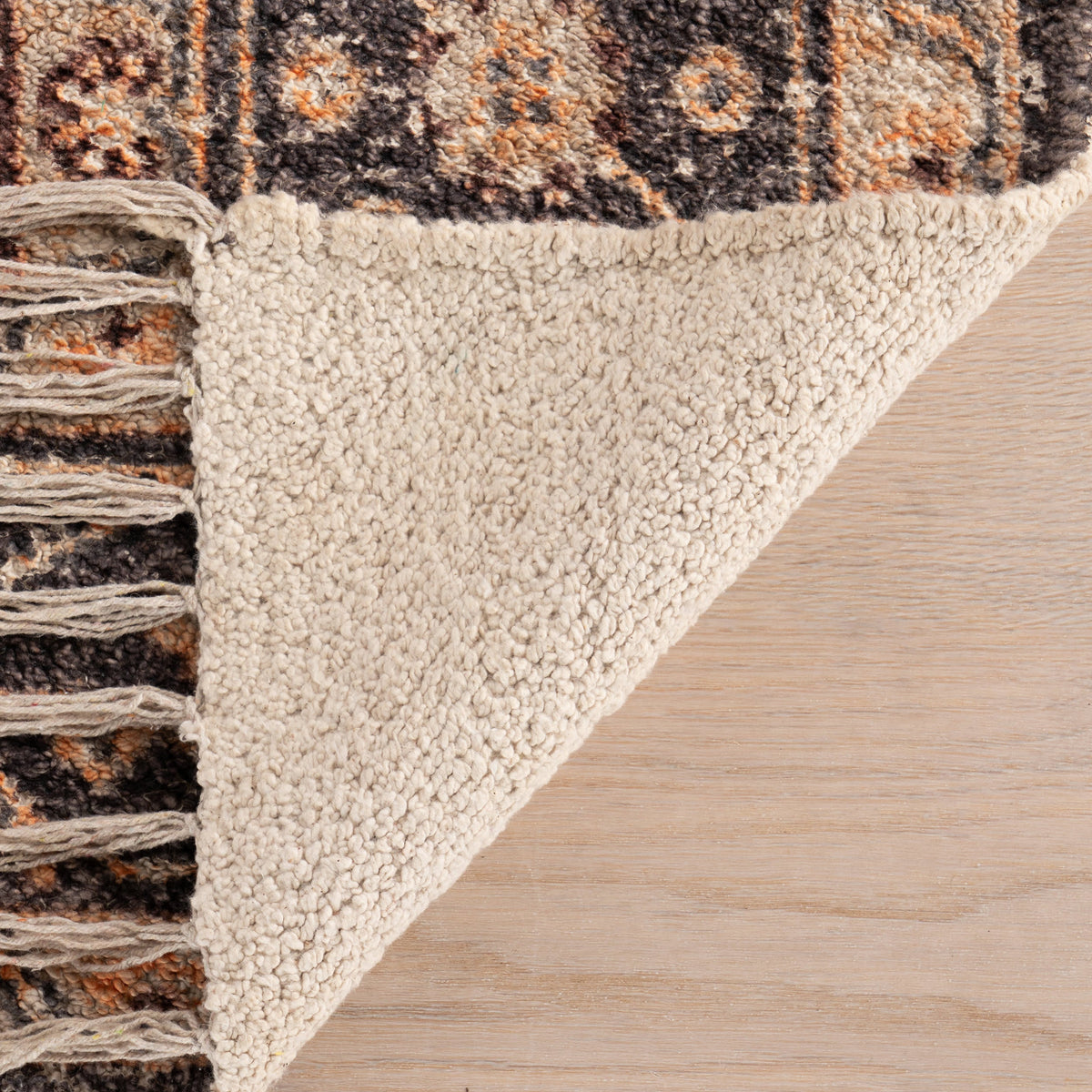 Dash & Albert Mire Vintage Handmade Cotton Rug in Eggplant, photo 3