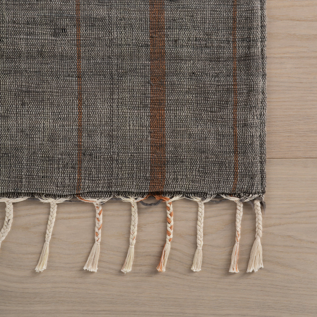 Dash & Albert Nare Striped Handmade Cotton Rug in Grey, photo 4