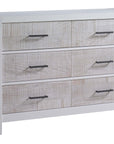 White Brushed Oak with White Bark Oak | Rustico Moderno Double Dresser | Valley Ridge Furniture