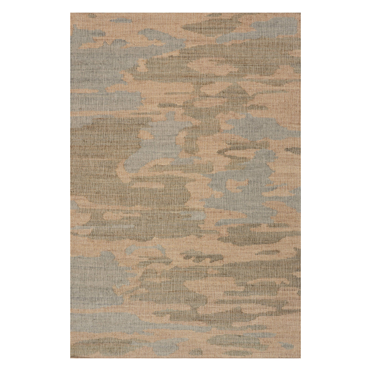 Dash & Albert Navi Textured Abstract Indoor Rug in Natural, on white