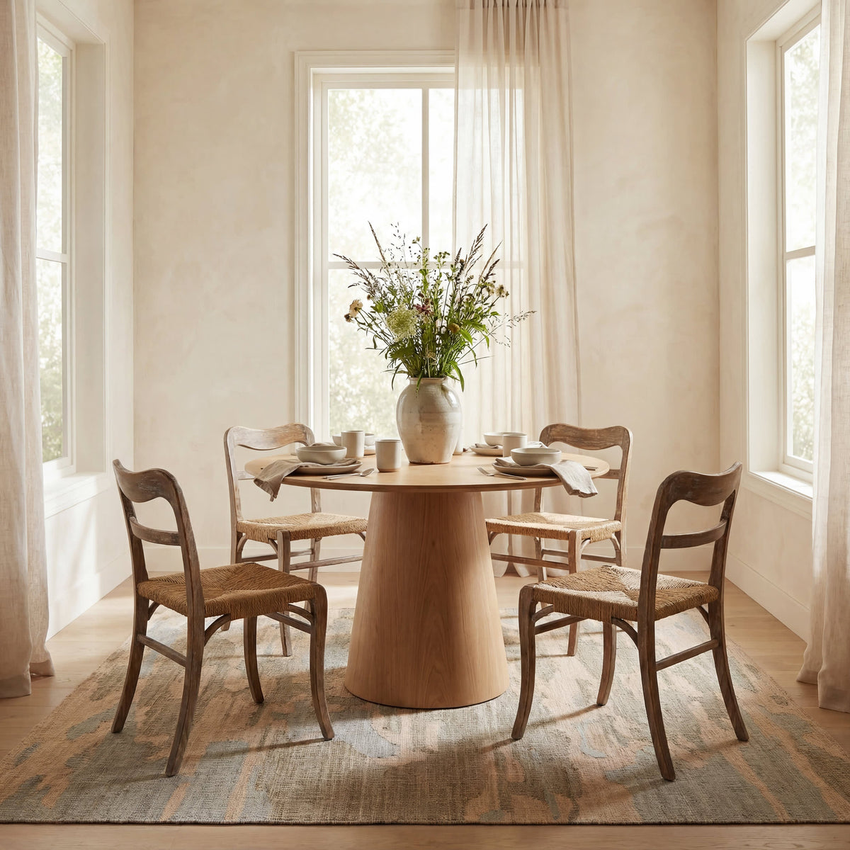 Dash & Albert Navi Textured Abstract Indoor Rug in Natural, photo 4