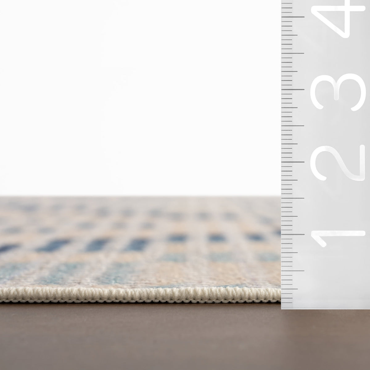 Dash & Albert Orzalla Southwestern Diamond Washable Rug in Blue, photo 6