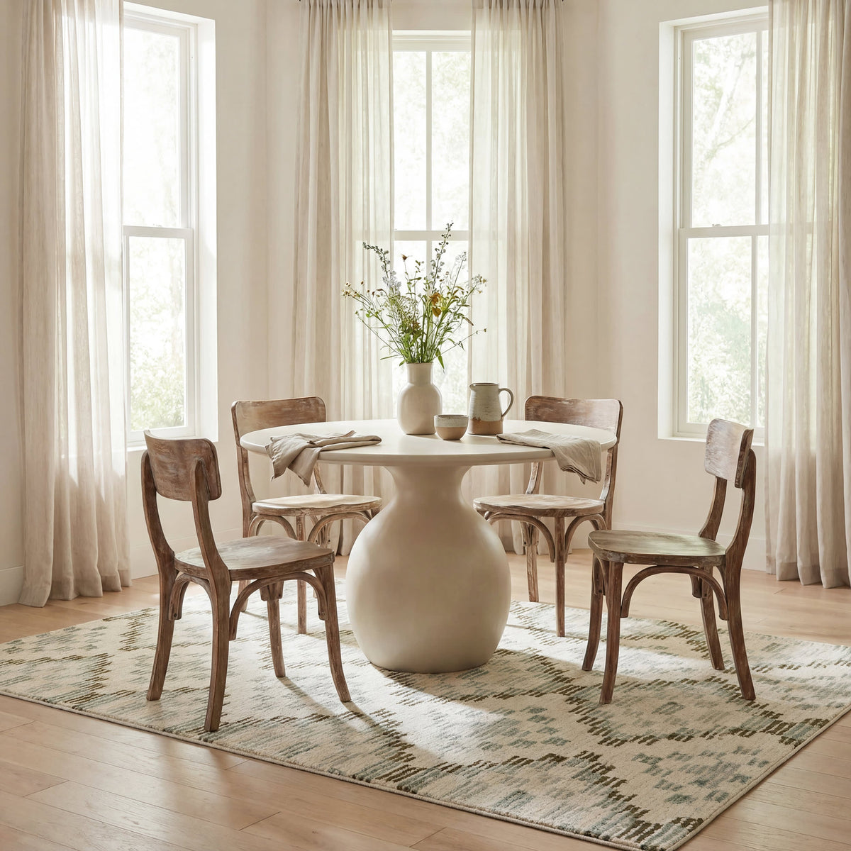 Dash & Albert Orzalla Southwestern Diamond Washable Rug in Green, photo 4