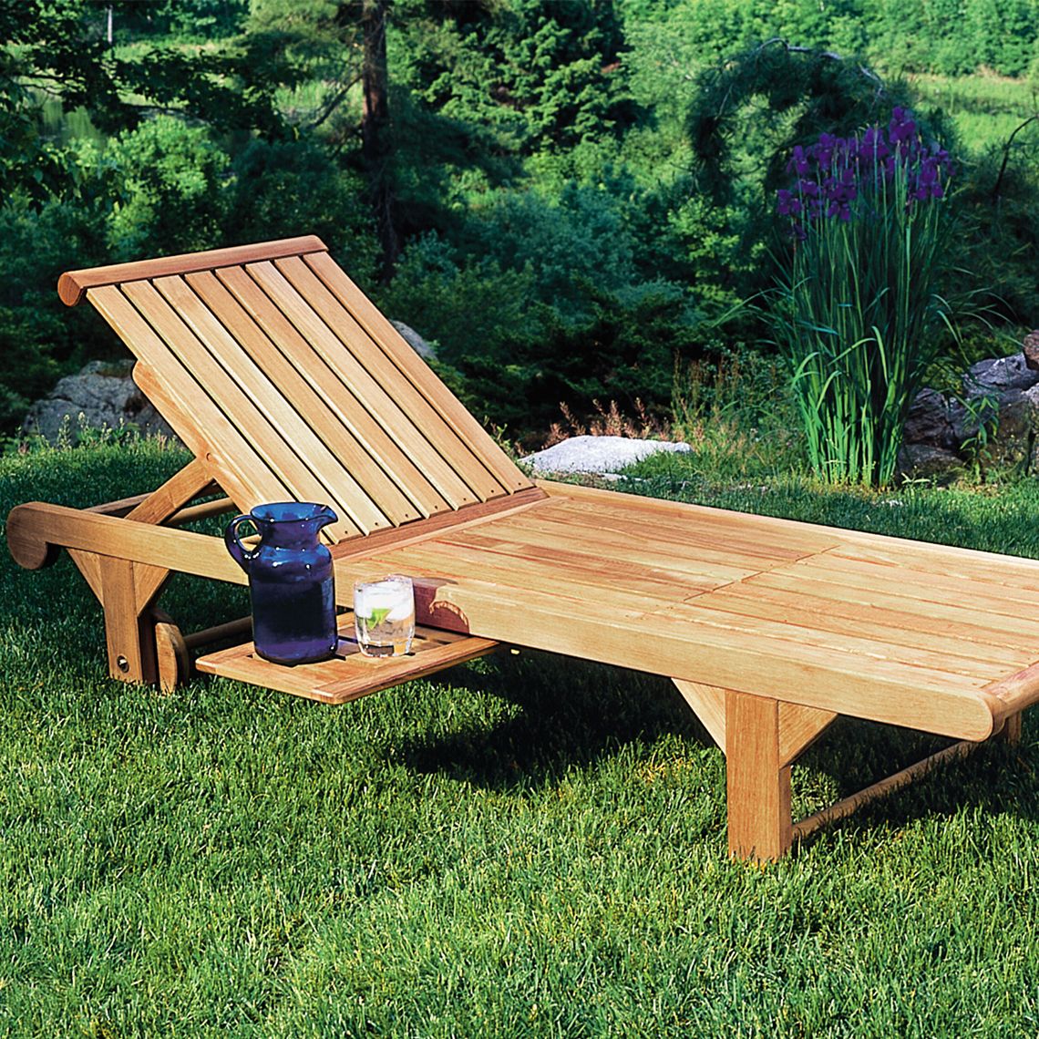 Nantucket Adjustable Chaise Lounge with Wheels