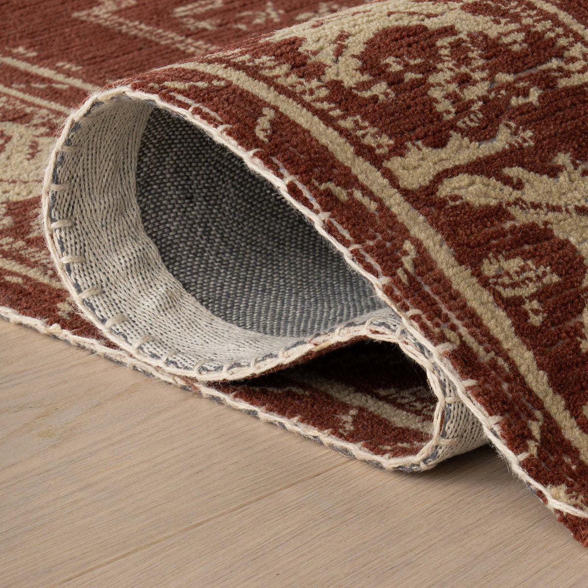 Dash & Albert Quenl Vintage Handmade Wool Rug in Red, photo 6