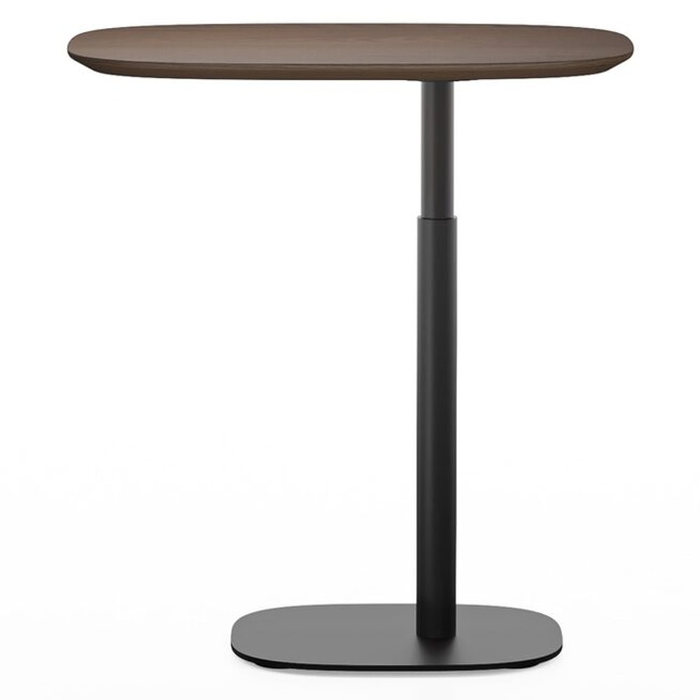 BDi Serif 1045 Adjustable Side/Laptop Table in Toasted Oak, on white