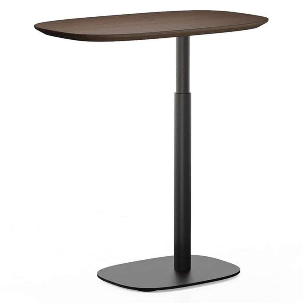 BDi Serif 1045 Adjustable Side/Laptop Table in Toasted Oak, on white