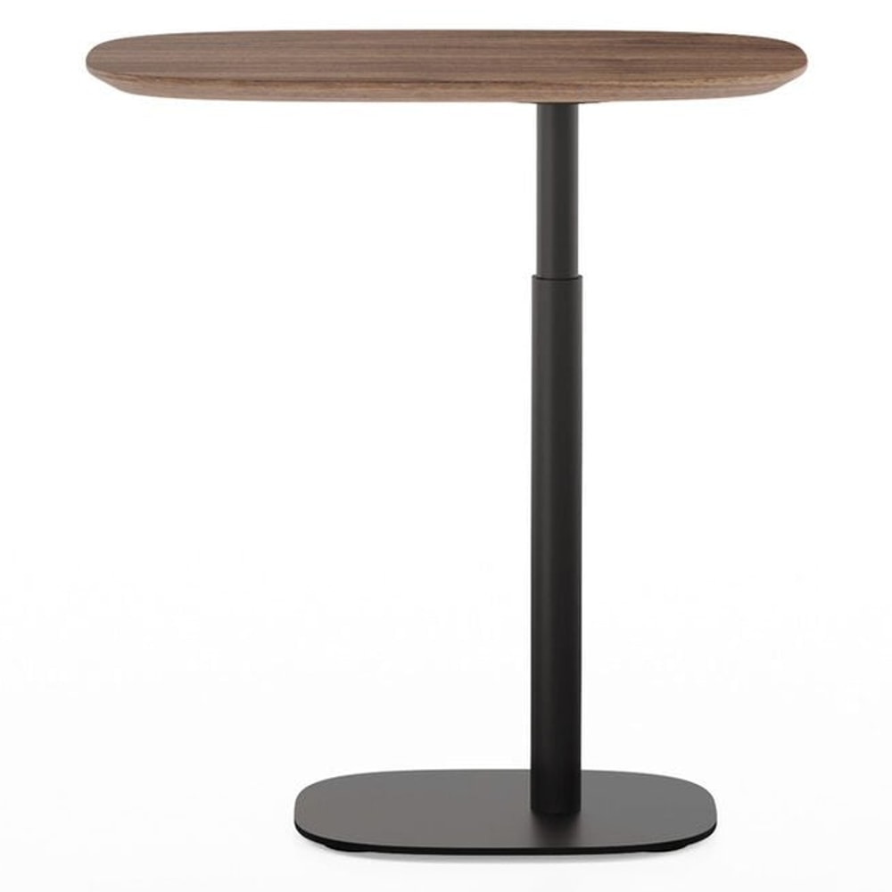 BDi Serif 1045 Adjustable Side/Laptop Table in Natural Walnut, on white