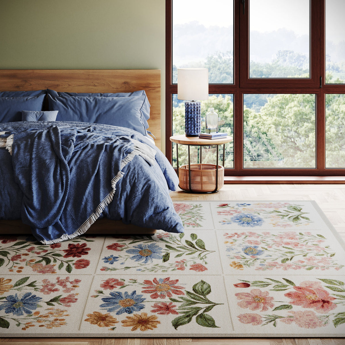Dash & Albert Solari Floral Indoor/Outdoor Rug in Multicolour, photo 3